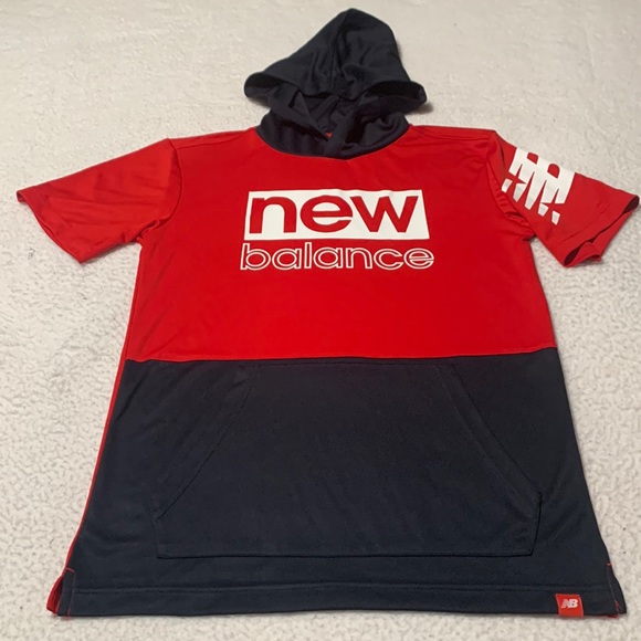 Boys New Balance Hoodie Shirt with Kangaroo Pocket, EUC, Size Large (14-16) - Picture 1 of 9